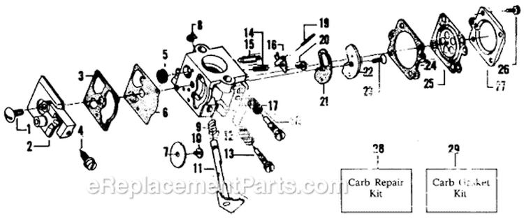 Page A Diagram and Parts List for XR-20T  Weed Eater Trimmer